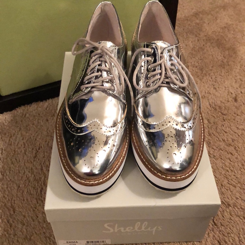 Shelly’s London Emma Oxfords, Silver